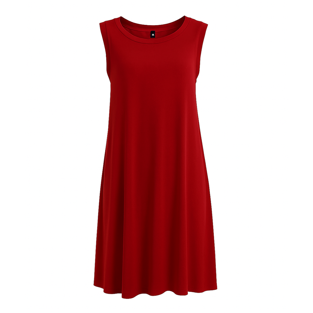 Keyhole Dress · Red