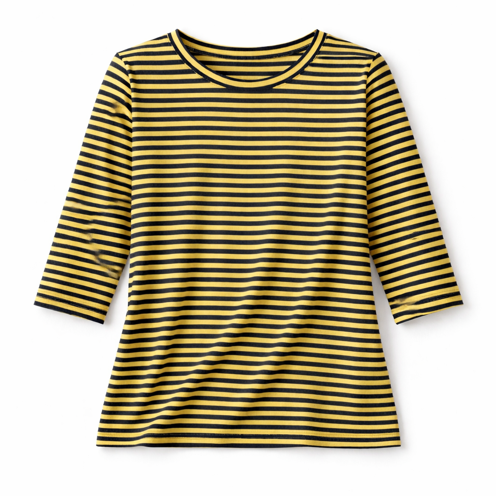 Boat Neck Top - Sunny Stripe