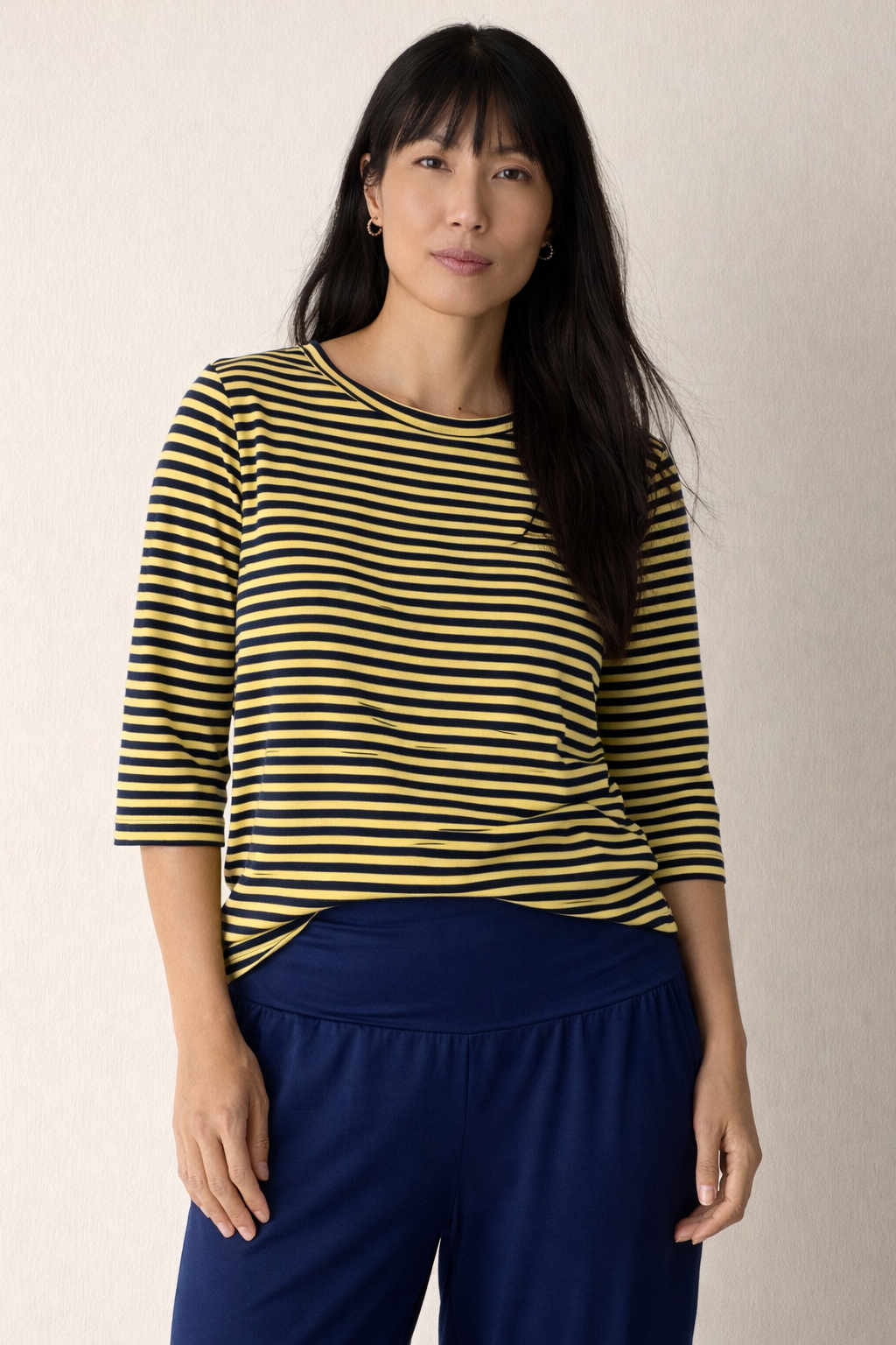 Boat Neck Top - Sunny Stripe