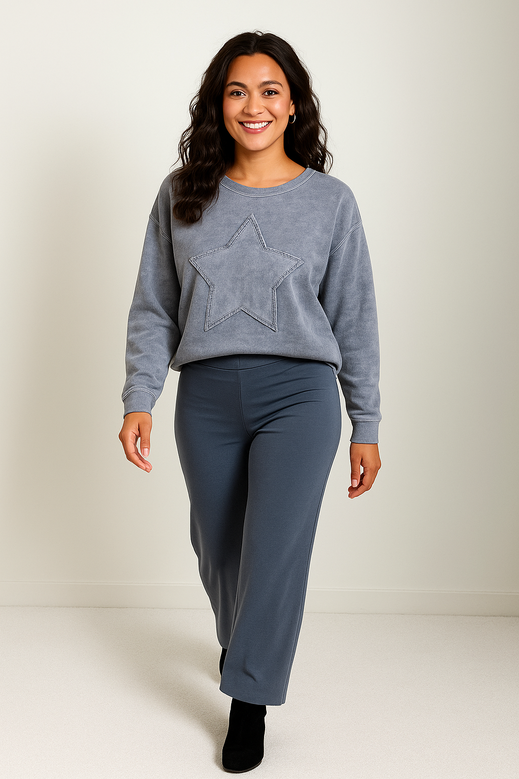 Roll Waist Pant · Anchor Gray