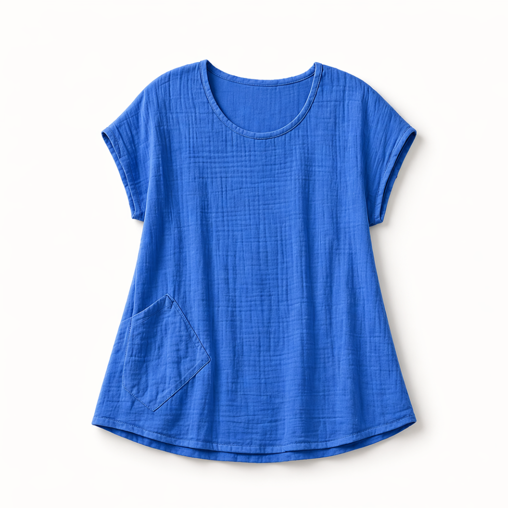 Bubble Gauze Pocket Top