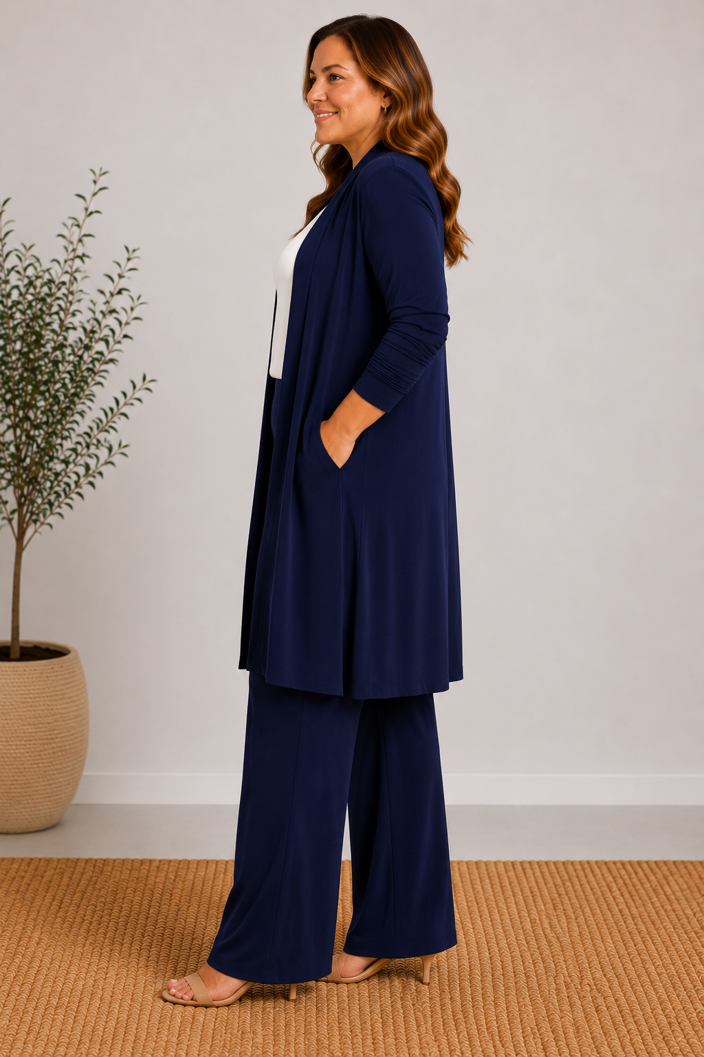 Dressy Duster · Navy