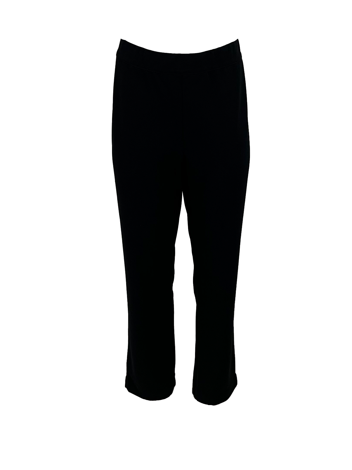 Stretch Crepe Ankle Pant · Black