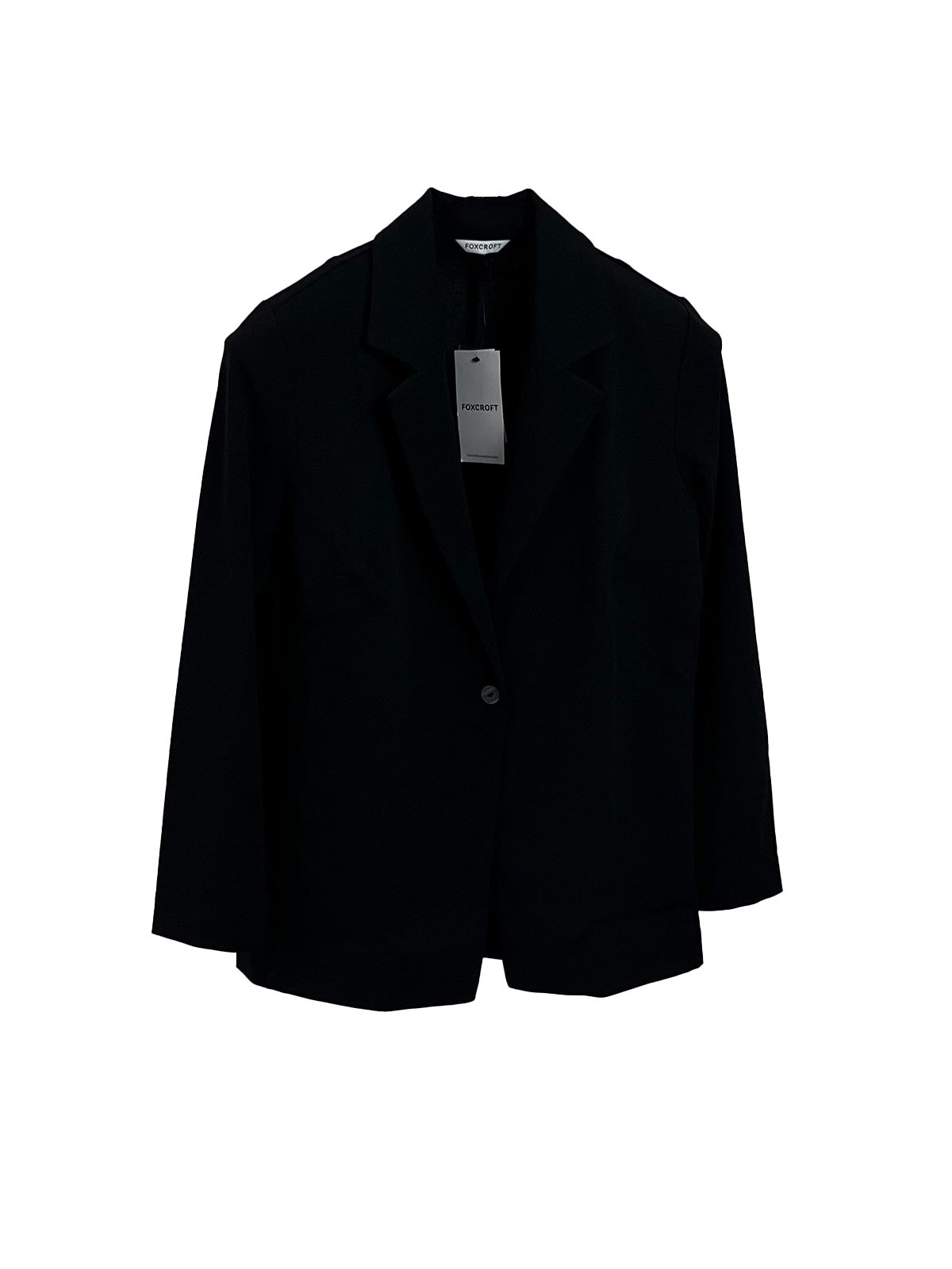 Stretch Crepe Blazer · Black