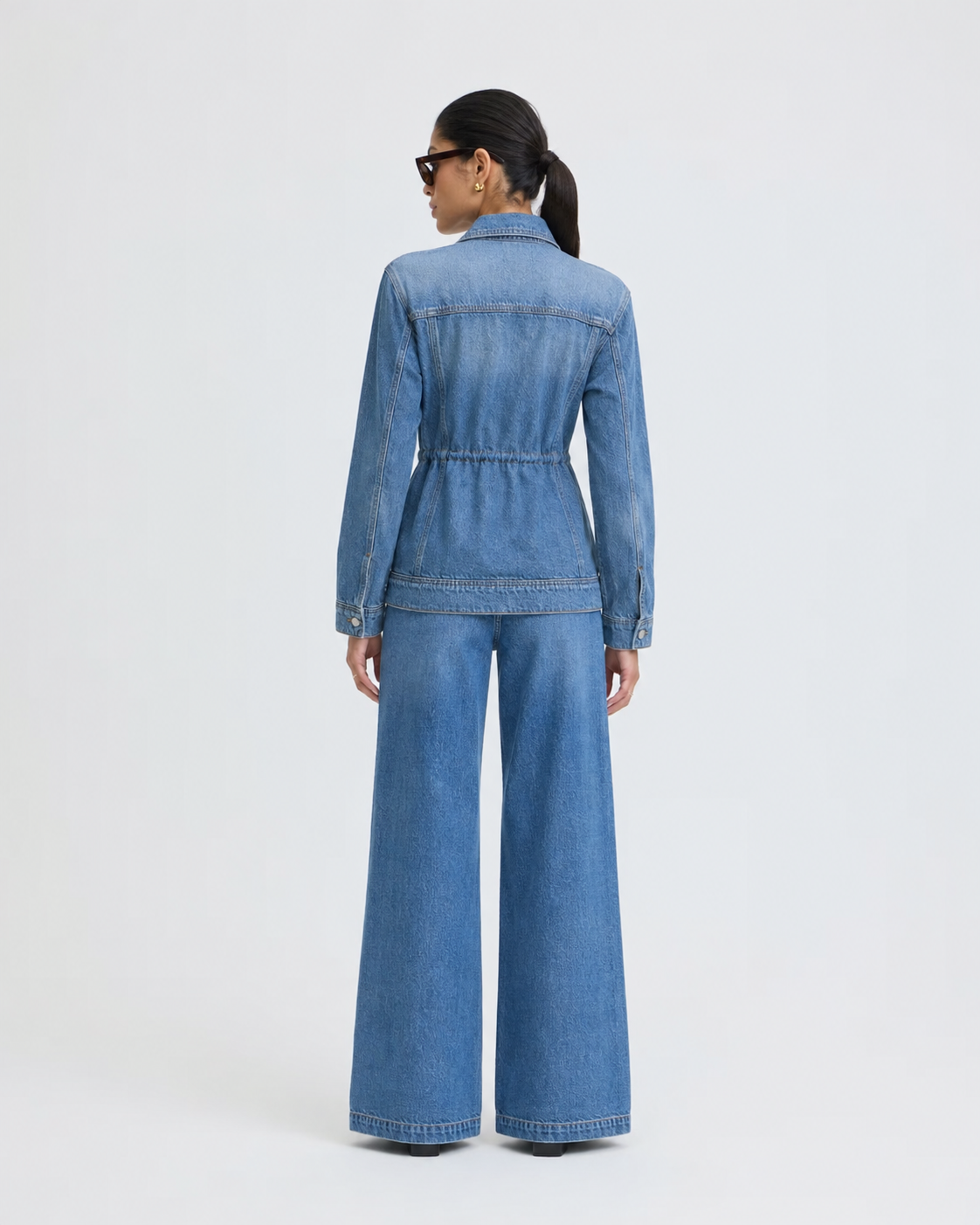 Drawstring Jean Jacket