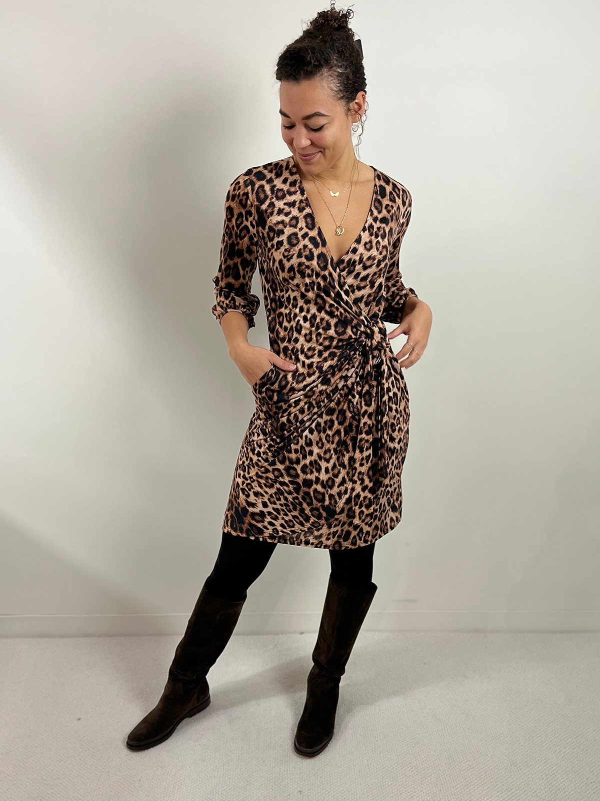 Wrap Dress · Classic Leopard