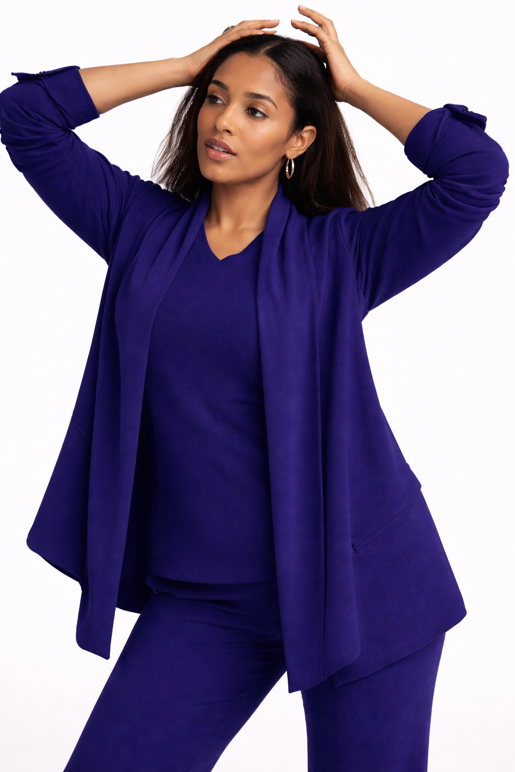 Wrap Cardigan · Deep Iris